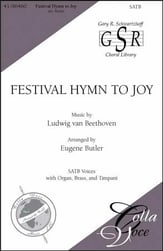 Festival Hymn to Joy SATB choral sheet music cover
